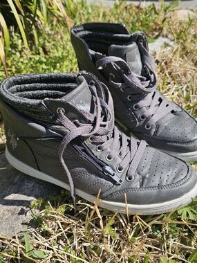 U.S. Polo Assn. Men's High Top Sneakers Grey Zipper Casual Shoes Size 8 NW1872